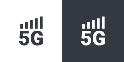 concepto de símbolo 5g. iconos de Internet de alta velocidad. Iconos de señal 5g. ilustración vectorial vector