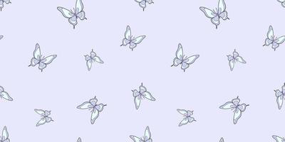 Purple butterfly vector pattern