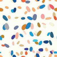 Random scattered shapes, colorful mosaic pattern, abstract stone texture, terrazzo inspired design vector