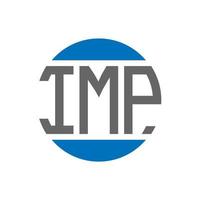 IMP letter logo design on white background. IMP creative initials circle logo concept. IMP letter design. vector