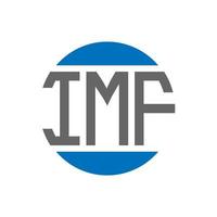 IMF letter logo design on white background. IMF creative initials circle logo concept. IMF letter design. vector