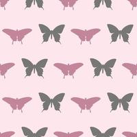 Butterfly seamless repeat pattern vector