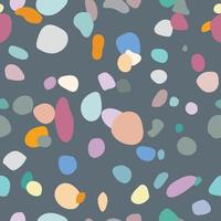 Random scattered shapes, colorful mosaic pattern, abstract stone texture, terrazzo inspired design vector