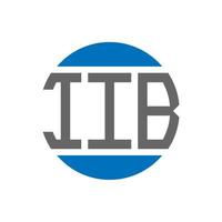 IIB letter logo design on white background. IIB creative initials circle logo concept. IIB letter design. vector