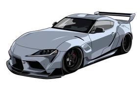 diseño de vector de ilustración de coche supra a90