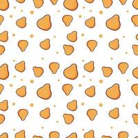 SEAMLESS PATTERN OF COXINHA LATINA FOOD vector