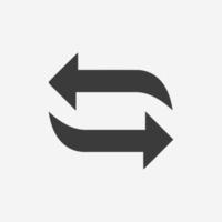 reload, refresh, arrow, direction, rotate icon vector symbol sign