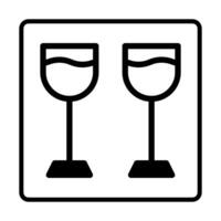 Glass Dualtone Icon. Social media sign icons. Vector illustration isolated for graphic and web design.