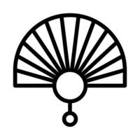 vector de ilustración de contorno de ventilador y icono de logotipo icono de año nuevo perfecto.