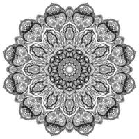 patrones de libros de color en estilo mandala para henna, mehndi, tatuajes, adornos decorativos en la página de estilo étnico oriental. vector