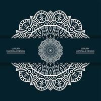 White color round mandala pattern design free download vector