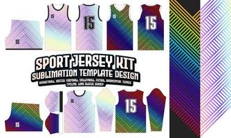 sport Jersey Apparel Sport Wear Sublimation pattern Design 278 for Soccer Football E-sport Basketball volleyball Badminton Futsal t-shirt vector