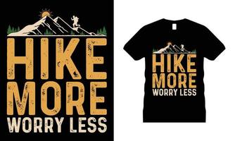 Hiking Mountain Motivational T-shirt Design vector. Use for T-Shirt, mugs, stickers, etc. vector