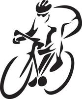 Bicycle icon. Bicycle race symbol. Cycling race flat icon. Cyclist sign. Road Cyclist Silhouette. sports logo vector