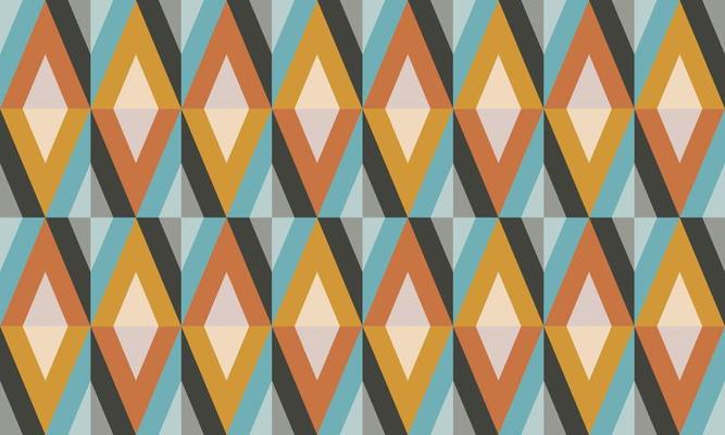 Retro mid century wallpaper pattern background