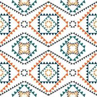 Geometric ethnic pattern with square triangle diagonal abstract ornament design for clothing fabric textile printing, handcraft, embroidery, carpet, curtain, batik, wallpaper wrapping, vector seamless