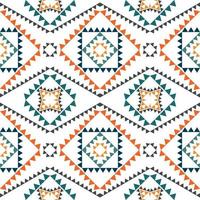 Geometric ethnic pattern with square triangle diagonal abstract ornament design for clothing fabric textile printing, handcraft, embroidery, carpet, curtain, batik, wallpaper wrapping, vector seamless