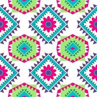 Geometric ethnic pattern with square triangle diagonal abstract ornament design for clothing fabric textile printing, handcraft, embroidery, carpet, curtain, batik, wallpaper wrapping, vector seamless