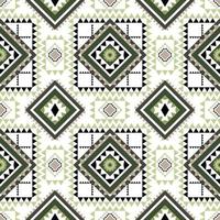 Geometric ethnic pattern with square triangle diagonal abstract ornament design for clothing fabric textile printing, handcraft, embroidery, carpet, curtain, batik, wallpaper wrapping, vector seamless