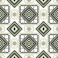 Geometric ethnic pattern with square triangle diagonal abstract ornament design for clothing fabric textile printing, handcraft, embroidery, carpet, curtain, batik, wallpaper wrapping, vector seamless