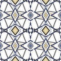 Geometric ethnic pattern with square triangle diagonal abstract ornament design for clothing fabric textile printing, handcraft, embroidery, carpet, curtain, batik, wallpaper wrapping, vector seamless
