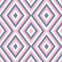 Geometry rhombus zig zag vector seamless pattern, pink blue herringbone line ornament abstract background illustration for flannel tartan plain fabric textile print, wallpaper and paper wrapping