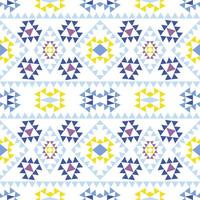 Geometric ethnic pattern with square triangle diagonal abstract ornament design for clothing fabric textile printing, handcraft, embroidery, carpet, curtain, batik, wallpaper wrapping, vector seamless