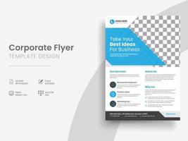 Minimal Corporate Flyer and Business Flyers Design Template. Vol - 01 vector