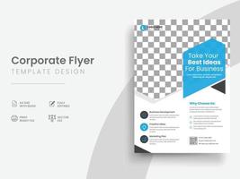 Minimal Corporate Flyer and Business Flyers Design Template. Vol - 03 vector