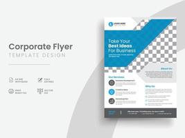 Minimal Corporate Flyer and Business Flyers Design Template. Vol - 04 vector