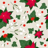 papel de regalo de navidad. fondo transparente de año nuevo. papel digital de navidad. estampado textil de año nuevo vector