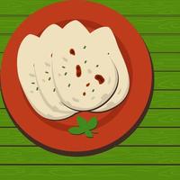 naan flat style illustration vector design