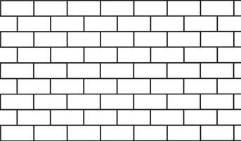 Vector white brick wall, EPS10