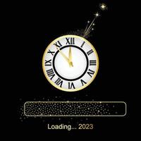 loading with golden light towards 2023 vector