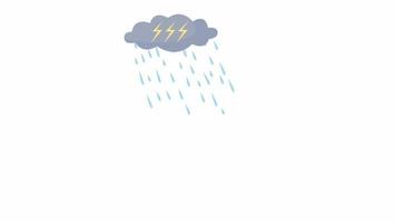 Rain Cartoon Stock Video Footage for Free Download