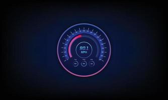 Speed motion background with fast speedometer car. Racing velocity background. vector