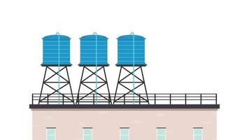 apartment and tank water vector. wallpaper. free space for text. copy space. vector