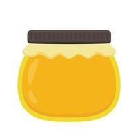 Honey jar vector. free space for text. vector