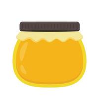 Honey jar vector. free space for text. vector