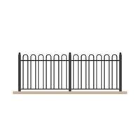 Balcony cartoon vector. Railing vector. Fence vector. vector