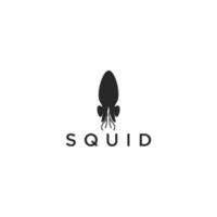 Squid logo icon design template flat vector