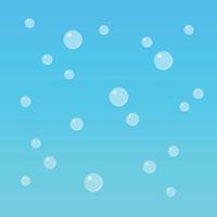 Bubbles in flat style vector