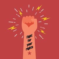 Fight for your rights vector