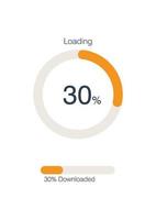 Circle Loading and Progress Bars vector