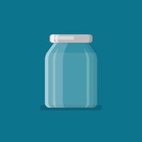 Jar in flat style vector