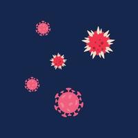 Virus in flat style design vector