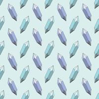 Blue crystals seamless repeat pattern design, geometric pattern design. vector