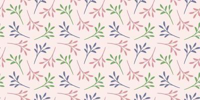 Colorful leaves background, vector pattern