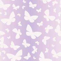 White and purple butterfly vector pattern.