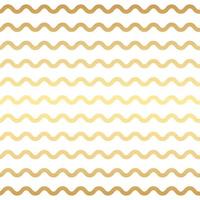 White and gold wavy stripe pattern background, gold wallpaper. vector